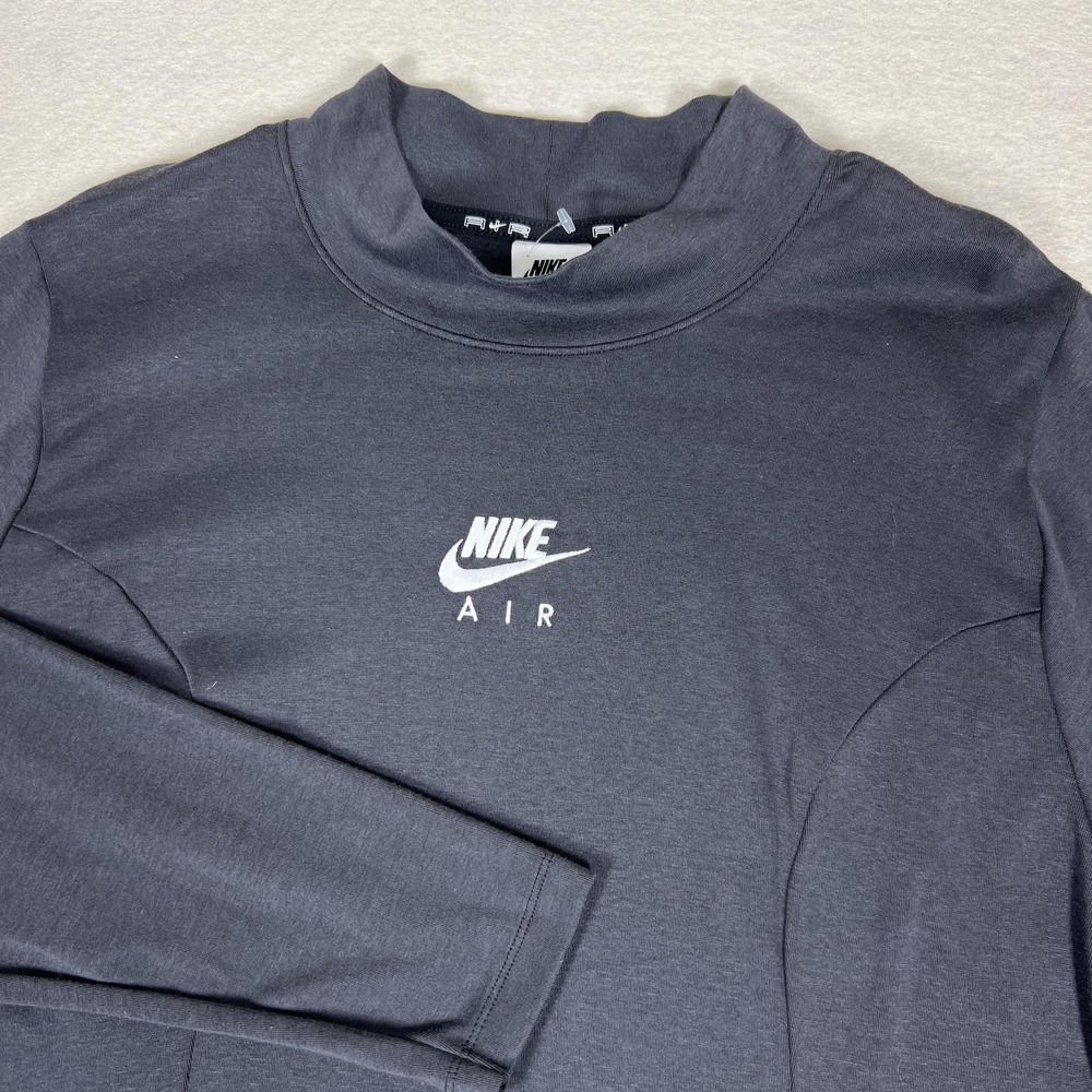 Nike Air Long Sleeve Dress Womens‎ 2X Gray Mock Neck Jersey DM9182-010